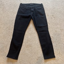 MOTHER The Looker Skinny Jeans Black Mid Rise Stretch 5-Pocket Zip 1121-156 picture