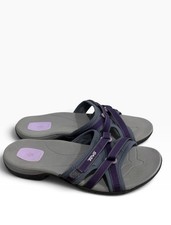 Teva Tirra Slide Sandals Womens Size 8 Purple Nylon Slip On Cushioned Comfort picture