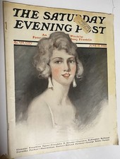 Antique Saturday Evening Post June 17, 1922 Benjamin Franklin Weekly Art Deco picture