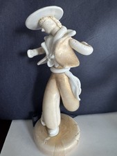 C1950s Rare MURANO GLASS Jester dancer statue Cenedese signed Label Figurine  picture