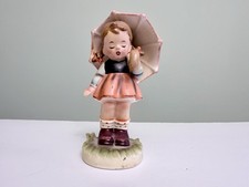Vintage Inarco Just Kids E-1898 Girl With Umbrella 1964 Japan picture