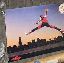 VINTAGE 1985 Nike Air Jordan Jumpman 80s Poster ~ Excellent Condition $1899 firm picture