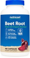 Nutricost Beet Root 2400mg, 180 Capsules - CCOF 180 Count (Pack of 1) picture