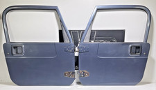 97-06 Jeep TJ Wrangler Full Doors Driver & Passenger STEEL BLUE PBQ w/ PANELS picture