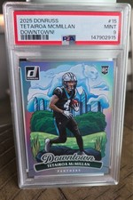2025 Panini Donruss Downtown Tetairoa McMillan #15 Panthers RC PSA 9 picture