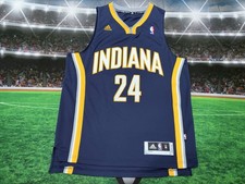 Paul George #24 Indiana Pacers Adidas Basketball Jersey Men’s Sz Medium Preowned picture