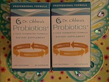 TWO DR OHHIRA'S PROBIOTIC PROFESSIONAL 5 YEAR  FERMENTED  60 Caps Each  02/28 🆕 picture