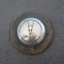 1936-1939 Ford Center Hubcap V8 Vintage Stainless Steel picture