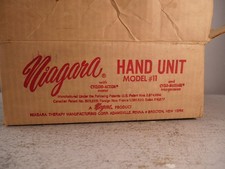 Vintage Niagara Therapy Cyclo-Massager Hand Unit Original Model #1 - TESTED Box picture