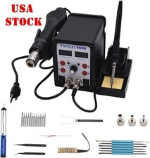 898D 2 in 1 SMD Soldering Iron and Hot Air Rework Station with LED Display picture