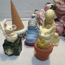 Lot 5 Vintage Avon Cologne Perfume Bottles Oops Bubble Of Fun First Prayer Mouse picture