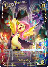 FLUTTERSHY BP03-CR02 COLORFUL RARE KAYOU MY LITTLE PONY NIGHTMARE NIGHT NM picture