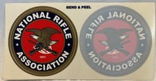 Vintage Pair NRA of Official issued Decals Stickers Front and Back Not a fake picture