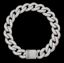Moissanite Bracelet 7.5 Inch Handmade, Passes Tester picture