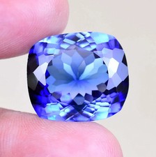 23.50 Ct Natural Ceylon Blue Sapphire Cushion Cut Very Clean Certified Gemstone picture