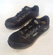 KEEN Utility Men's Work Shoes 10 D Black Electrical Hazard EH ASTM F2413-24 picture