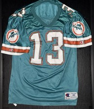 Vintage 90’s Dan Marino Miami Dolphins NFL Champion 40 Football Jersey picture