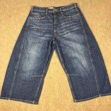 Anthropologie PILCRO Women The Kenna HighRise Heritage Barrel Crop Jeans Size 31 picture