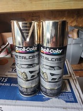 2 Dupli-Color MC207 Metalcast Automotive Spray Paint -  Gold Anodized picture