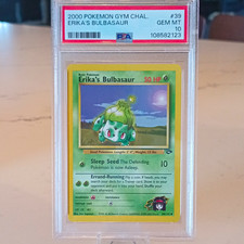  2000 Erika's Bulbasaur No. 39 Pokemon Gym PSA 10 picture
