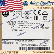 BIG SALE New 22B-D6P0N104/A PowerFlex 22B D6P0N104 serA  US Same Day AB picture