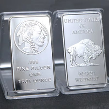 1 Troy oz .999 Silver Buffalo Bar Sealed not pure silver picture