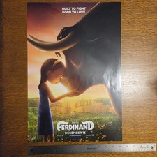 Ferdinand 13.5x20 Movie Poster 2017 2 Sided Graphics Blue Sky Bull John Cena picture