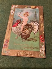 Antique 1909 Hofman Thanksgiving Card. Germany  picture