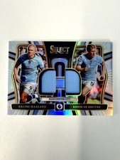 Panini Select 2024-25 EPL Haaland De Bruyne Dual Swatches DS-MCI Prizm Man City picture