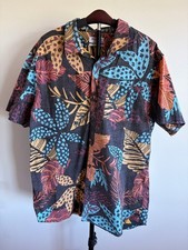 Billabong Men’s XXL Tropical Floral Short Sleeve Button Up Shirt picture