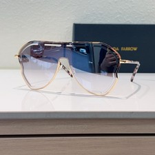 Linda Farrow MW266 Sunglasses Gold Frame Purple Gradient Lens 150□0-145 picture
