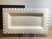 Southern Living at Home Dress Me Up Ribbon Platter Rectangular 14” x 8” picture