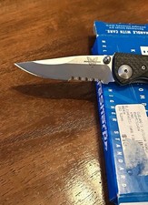 Benchmade 690S Plain Edge Drop Point Stainless Blade Wood Handle Liner Lock picture