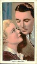 1930s Gallaher Film Stars GENE MUIR & GEORGE BRENT Tobacco Cigarette Card picture