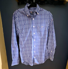 Vineyard Vines Tucker Shirt Slim Fit XS Blue White Pink Check Cotton Button-Down picture