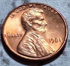 1981 P Philadelphia Uncirculated Lincoln Memorial Penny Free S&H BIN823 picture