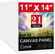 Canvases for Painting 11x14 Inch, 21 Pack Blank Painting Canvas Boards for picture