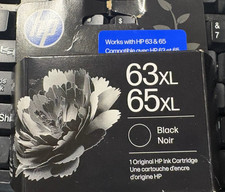 HP 63xl/65xl Black Ink Cartridge, B7RT5AN, 300 Page Yield, Exp 01/2028 NEW SEALD picture