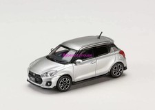 HJ64 1:64 JDM Silver Swift Later Sports Model Diecast Metal Car picture
