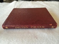 Antique 1901 Shakespeare JULIUS CAESAR Temple Edition Red Leather Pocket Book picture