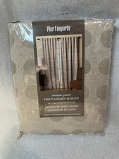 Pier One Imports Curtain (1) Panel In Beige With Circles picture