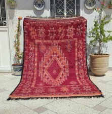 Vintage Handmade Moroccan Berber Rug Unique and Antique, Vintage Moroccan Rug picture
