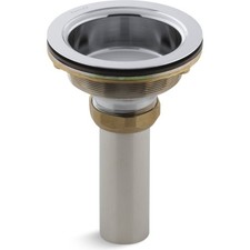 Kohler K-8804-CP Duostrainer Drain Body 3-1/2 to 4 in Chrome Quick Lock picture