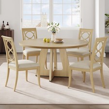 47'' Round Dining Table for 4 to 6 People, Dinner Table for Kitchen, No Chairs picture