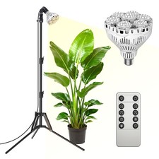 SANSI Grow Light 40W (600W Equiva) Standing Plant Light 4000K Nature Light Timer picture
