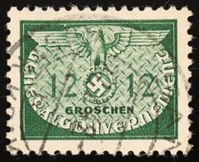 German Occupation Poland 1940 12gr Official Mi D19 Used Generalgouvernement picture