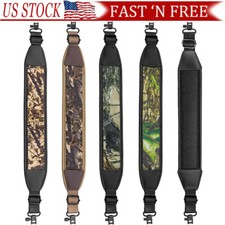 Camouflage 2 Point Rifle Gun Sling with Swivels & Neoprene Shoulder Padded Strap picture