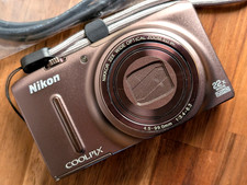 N MIMT Nikon COOLPIX S9500 Digital Camera 18.1MP 22x zoom English OK Japan picture