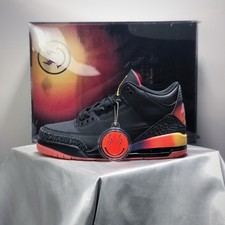 J. Balvin x AJ 3 Retro Rio Men's Retro Sports Shoes Black FN0344-001 picture
