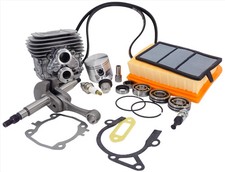 THE DUKE'S CYLINDER, CRANKSHAFT, BELT, AIR FILTER REBUILD SET FITS STIHL TS420 picture